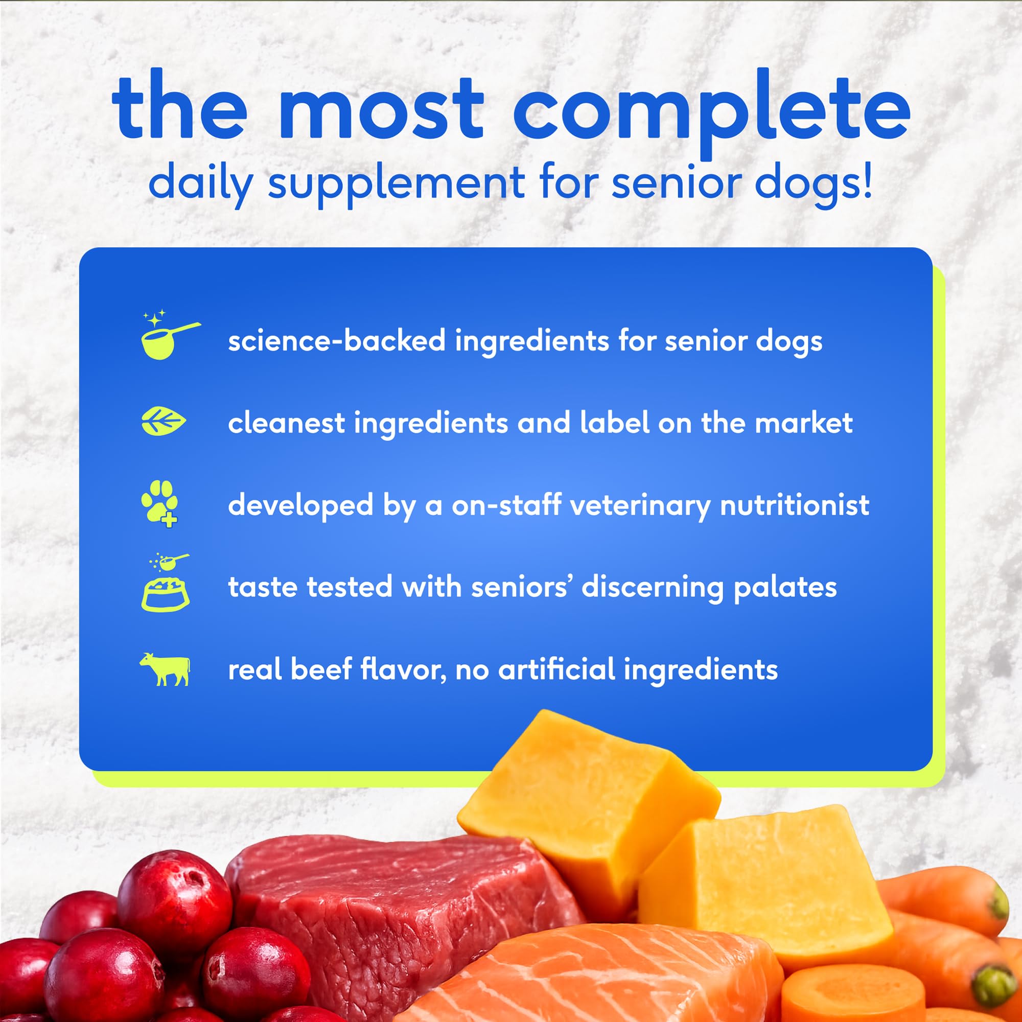 Native Pet Senior: envase y porciones adecuadas para perros de mayor edad