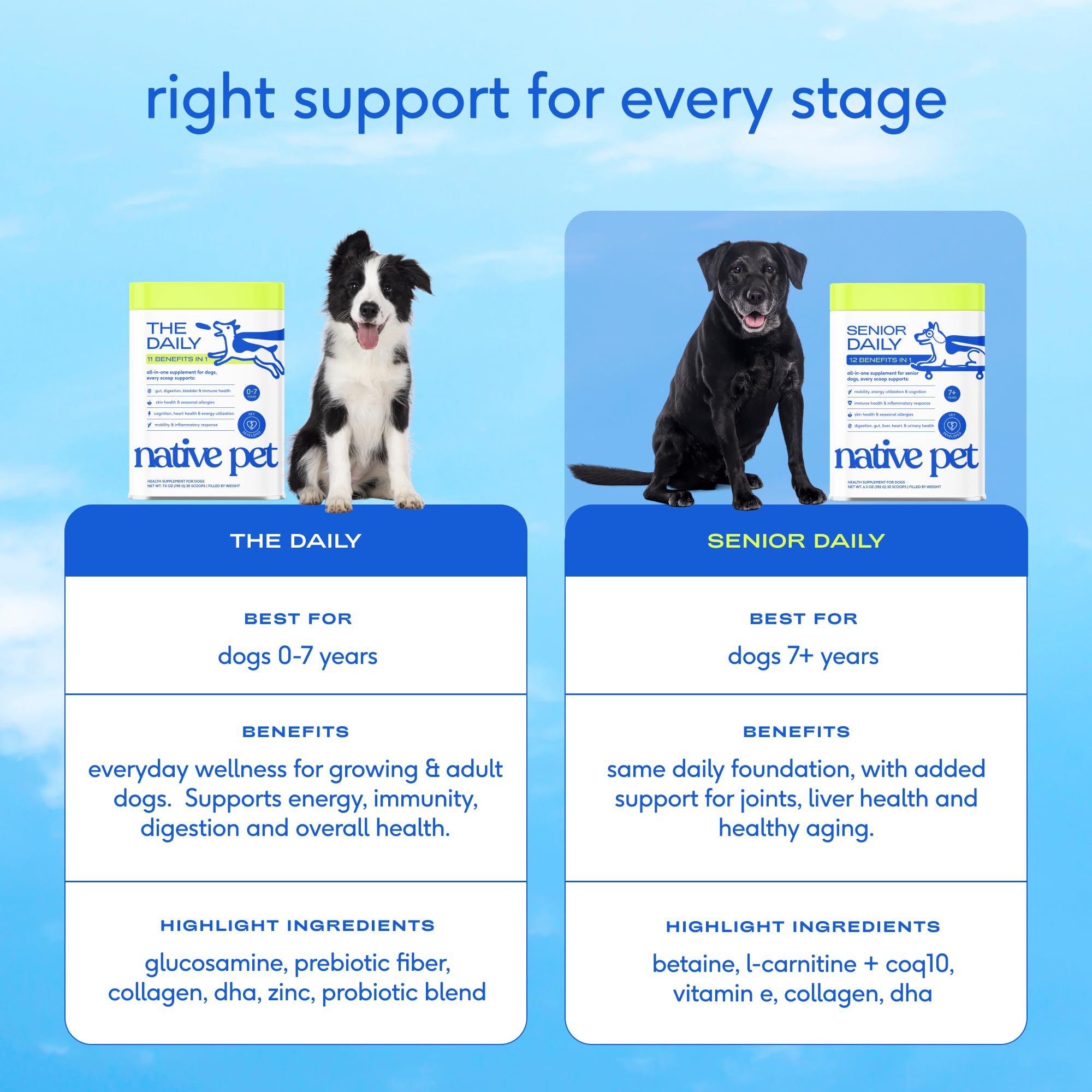Native Pet Senior: muestra del sabor cerdo que favorece la aceptación