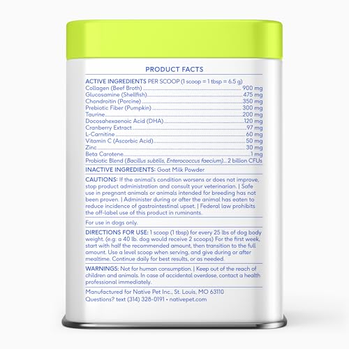 Native Pet, polvo producido en EE. UU. con altos estándares de calidad.