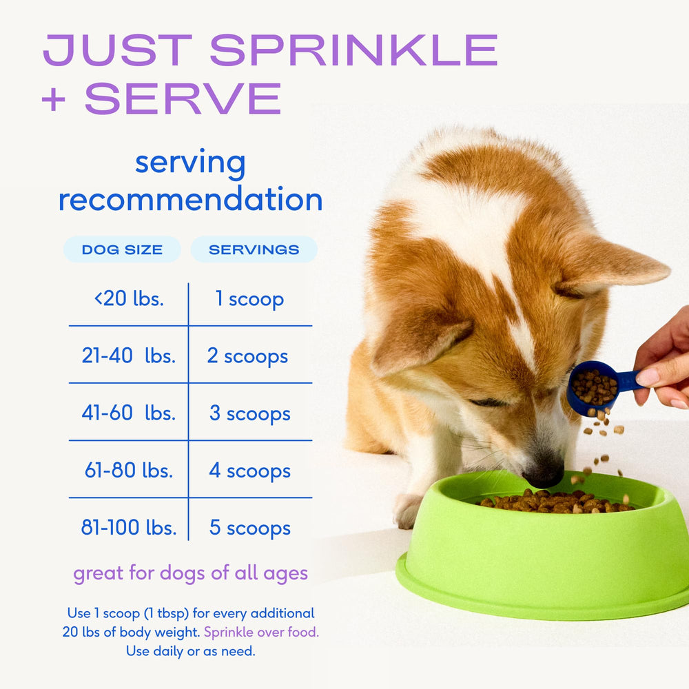 Native Pet WonderGland sobre-alimento: uso simple en la comida diaria de tu perro.