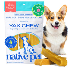 Native Pet Yak Queso Himalayo Paquete: ideal para iniciar una experiencia de masticación diaria.