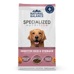 Natural Balance Alimento para perro especializado con salmón y avena en envase práctico