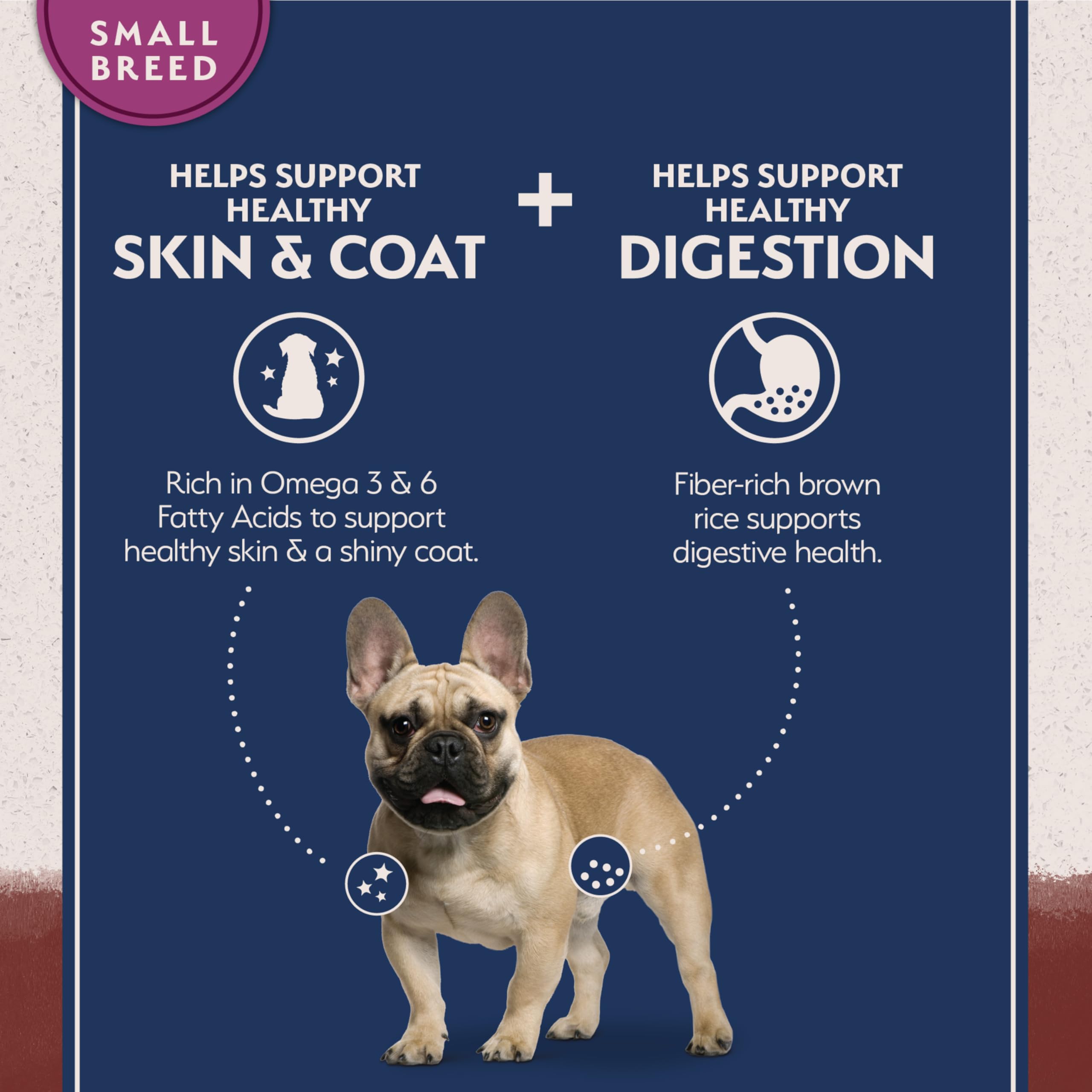 Natural Balance Bocados pequeños para perros, tamaño cómodo para mordidas fáciles.