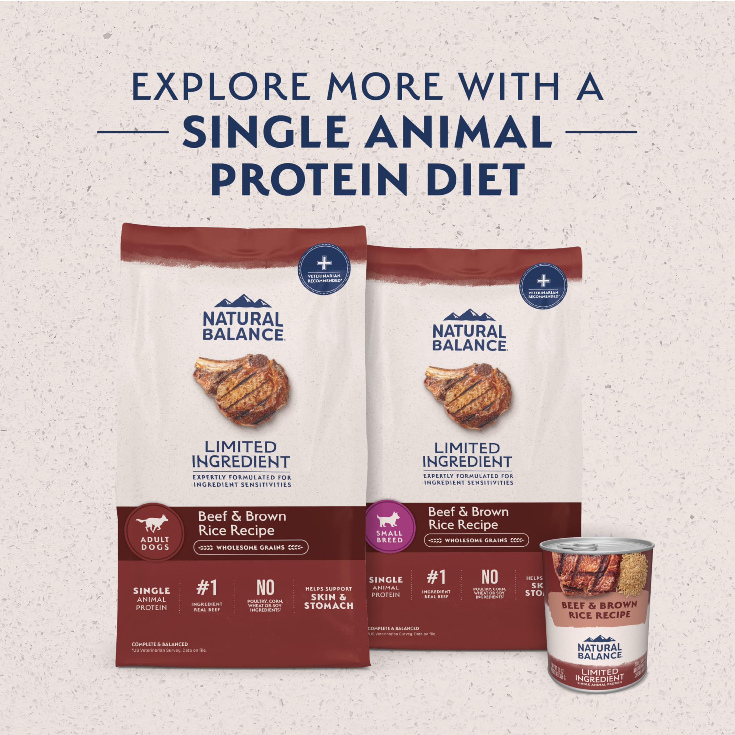 Natural Balance bolsa de 4 libras, tamaño práctico para pruebas