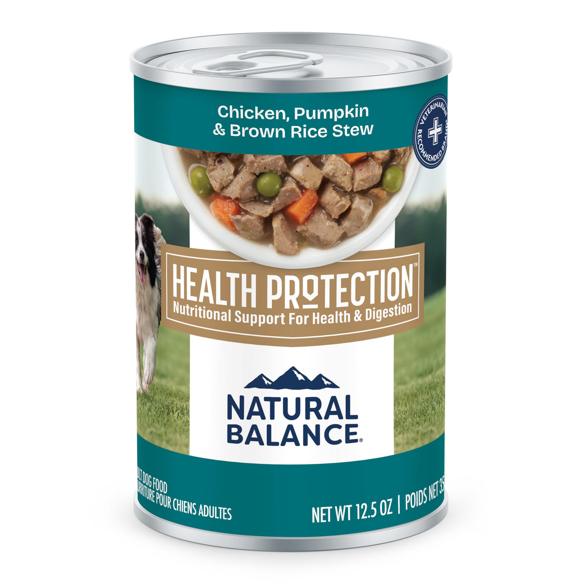 Natural Balance comida húmeda en lata para perros, Protección de la Salud, lista para servir.