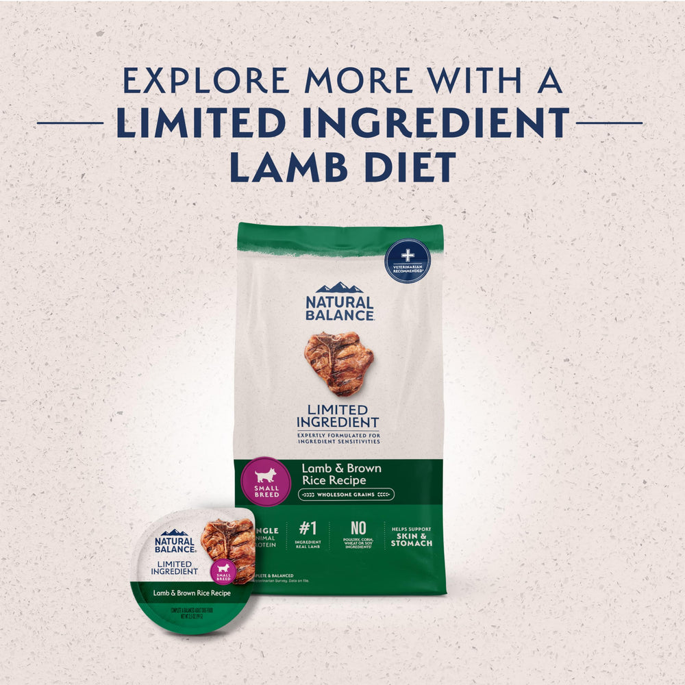 Natural Balance ideal para perros pequeños con estómagos sensibles.