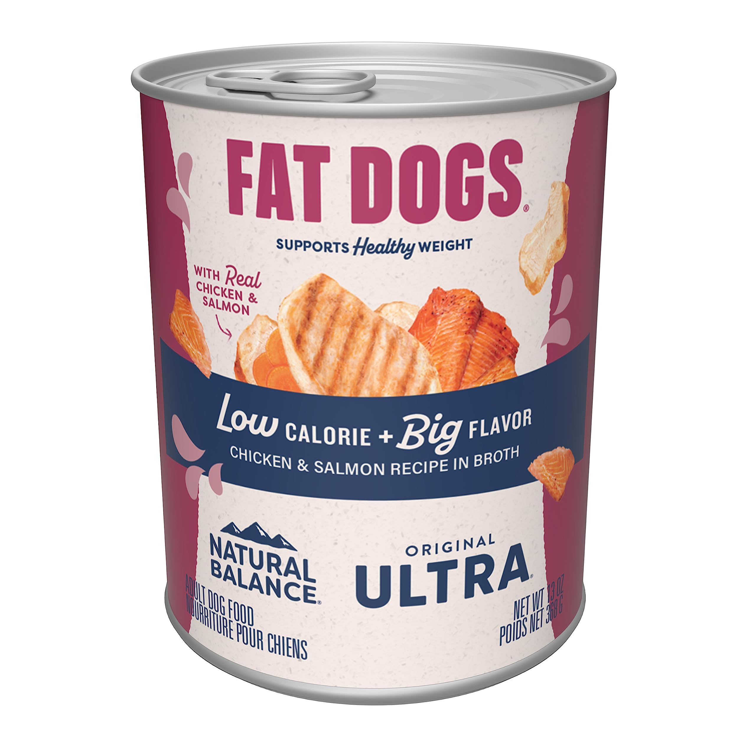 Natural Balance Fat Dogs lata 13oz: sabor y conveniencia para cada comida.