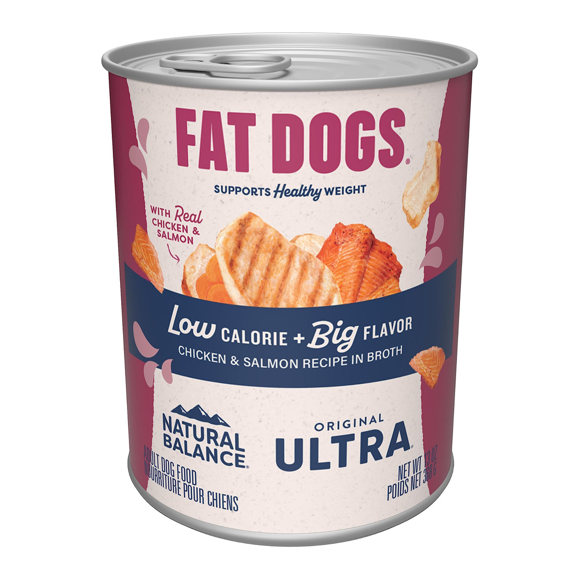 Natural Balance Fat Dogs lata 13oz: sabor y conveniencia para cada comida.