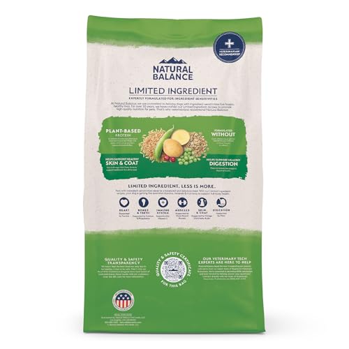 Natural Balance granos enteros: papas, arroz y avena, apoyo digestivo gracias a la fibra