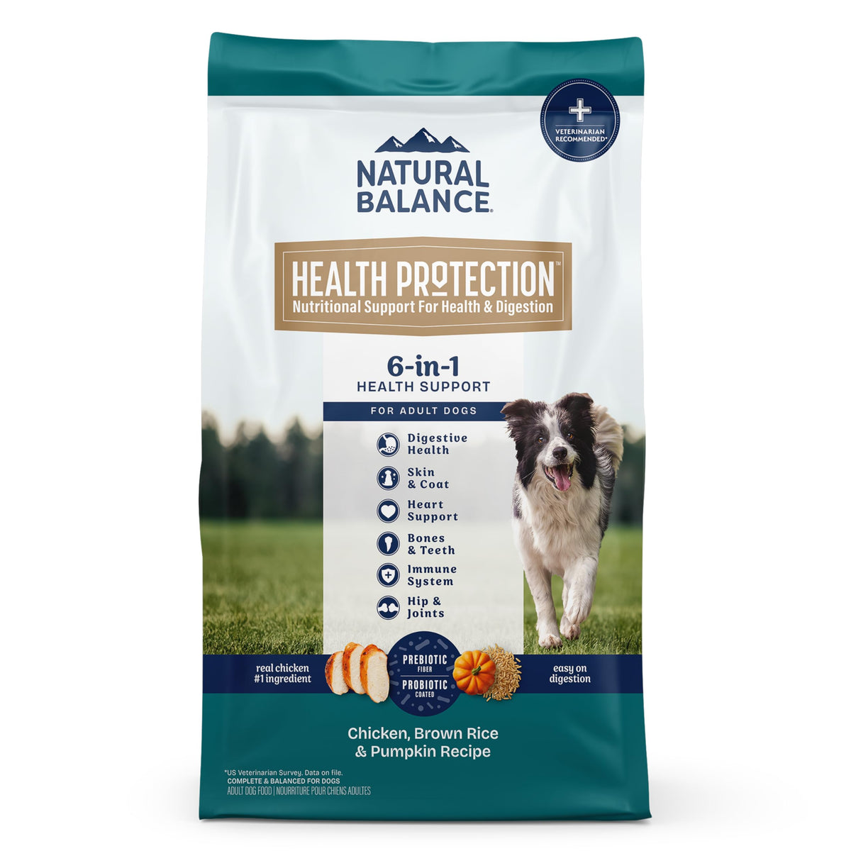 Natural Balance Health Protection bolsa 4 libras para apoyo general de la salud del perro