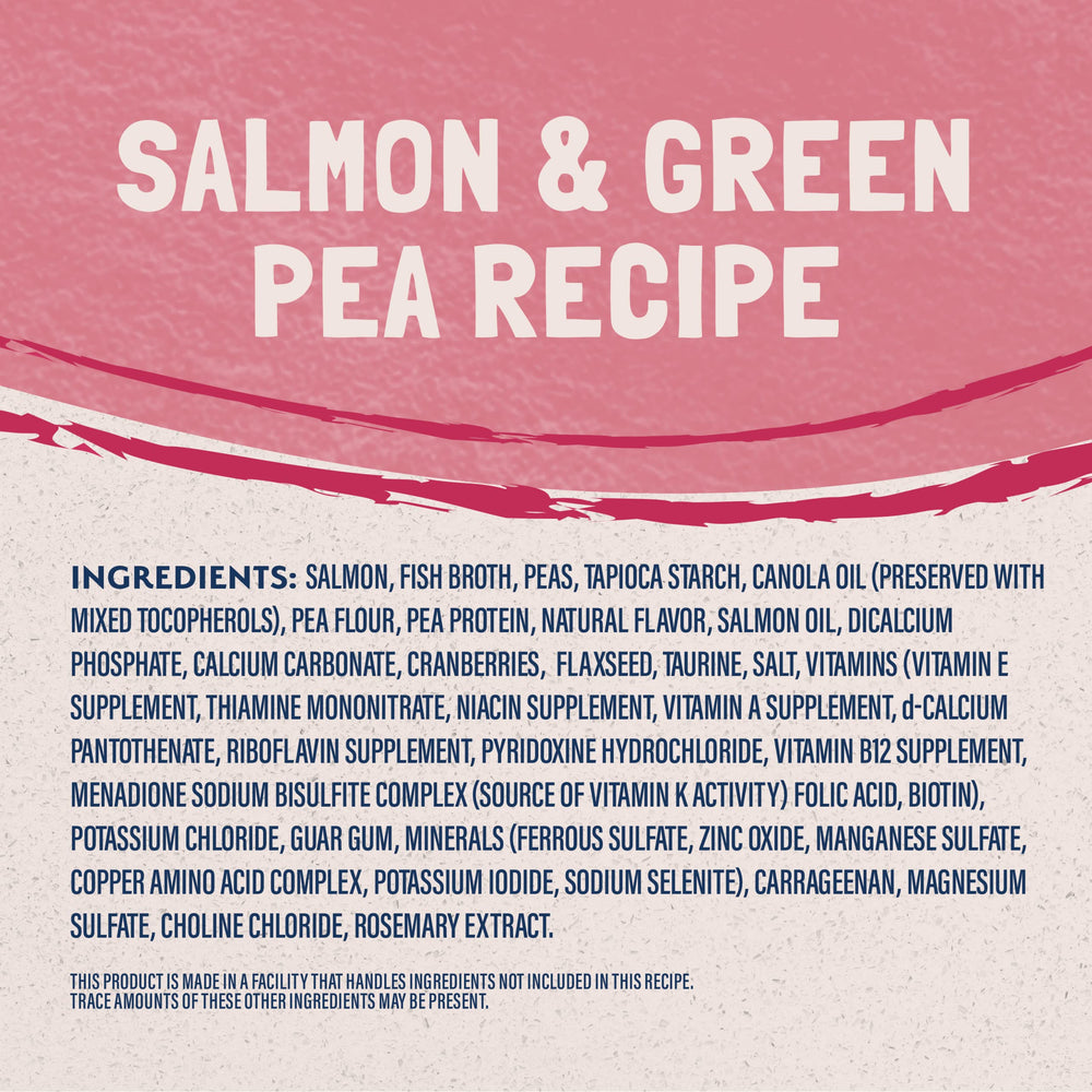 Natural Balance ingredientes sencillos: salmón y guisantes en dieta clara