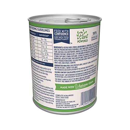 Natural Balance: lata sin gluten ni colorantes, opción limpia para perros.
