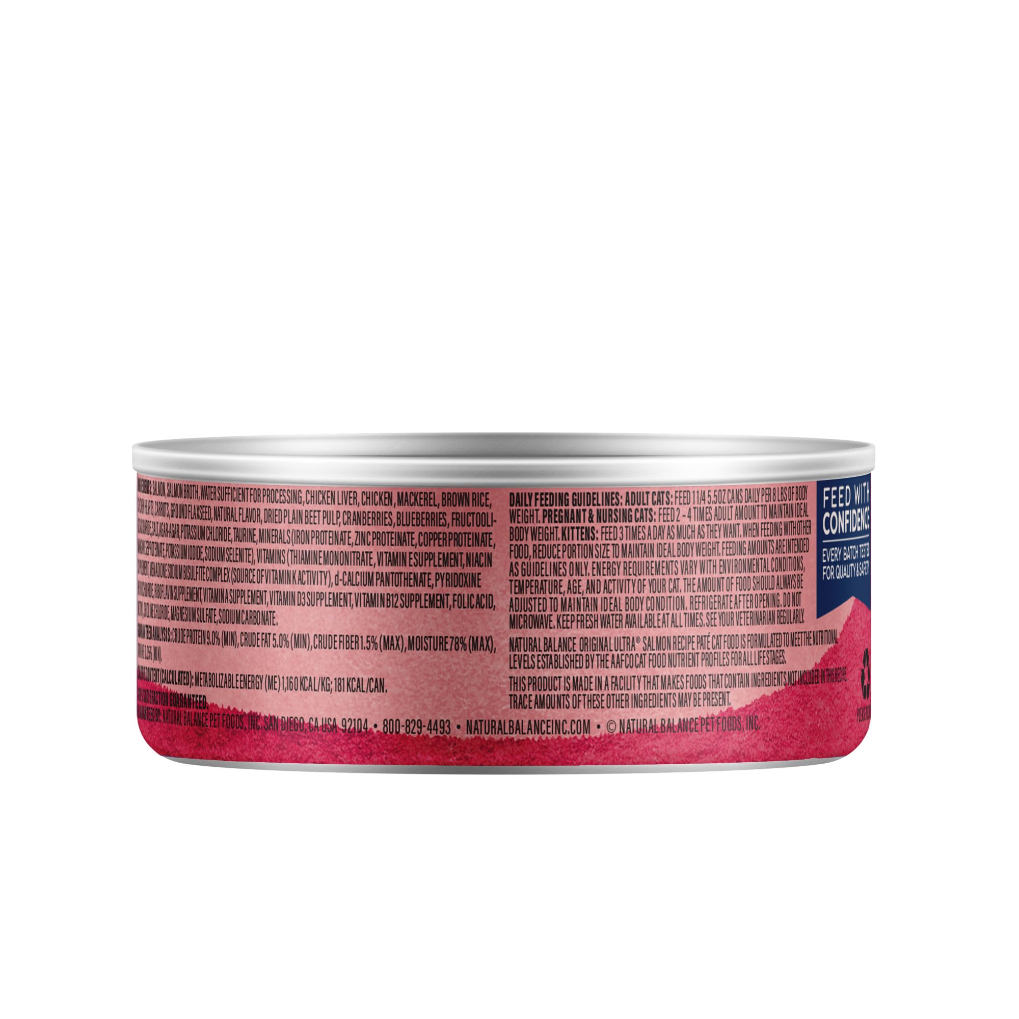 Etiqueta de Natural Balance Original Ultra Salmón para gatos adultos