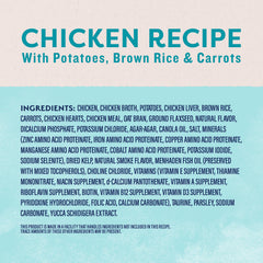 Natural Balance Original Ultra Arroz-zanahoria-papas: combinación de granos y vegetales para digestión suave.
