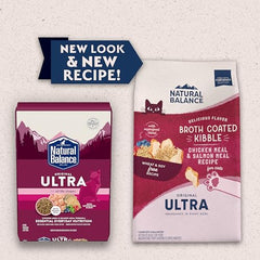 Natural Balance Original Ultra harina de salmón, envase abierto, sabor atractivo para gatos.