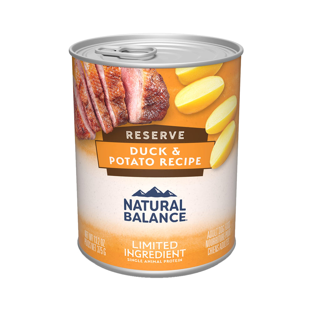 Natural Balance: pack de 12 latas, conveniencia para alimentar a diario.