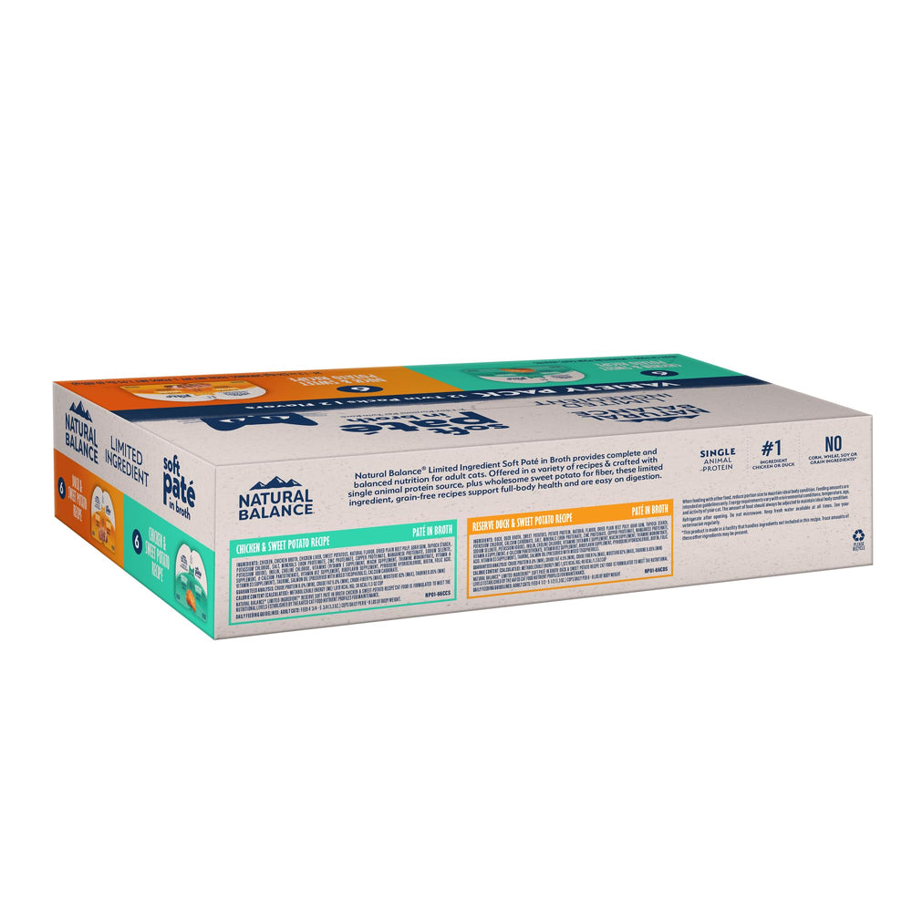 Natural Balance pate chicken suave: paté cremoso para una experiencia de comida agradable.
