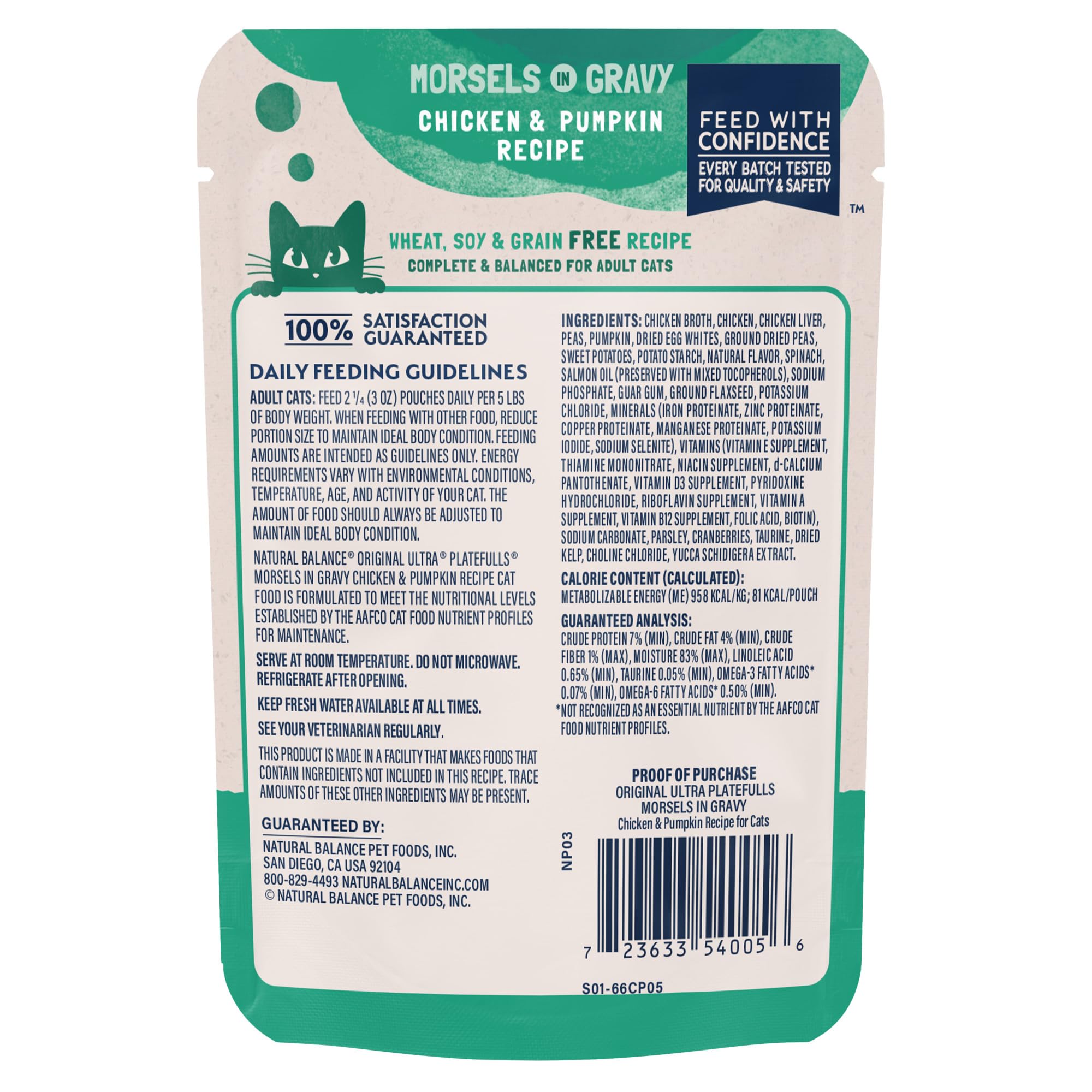 Natural Balance Platefulls: pollo desmenuzado para proteína suave y sabor agradable.