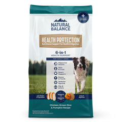 Natural Balance Protección de Salud con pollo, croquetas para digestión suave.