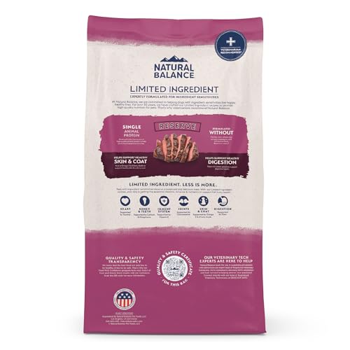 Natural Balance Reserve: fibra de patata dulce para digestión suave.