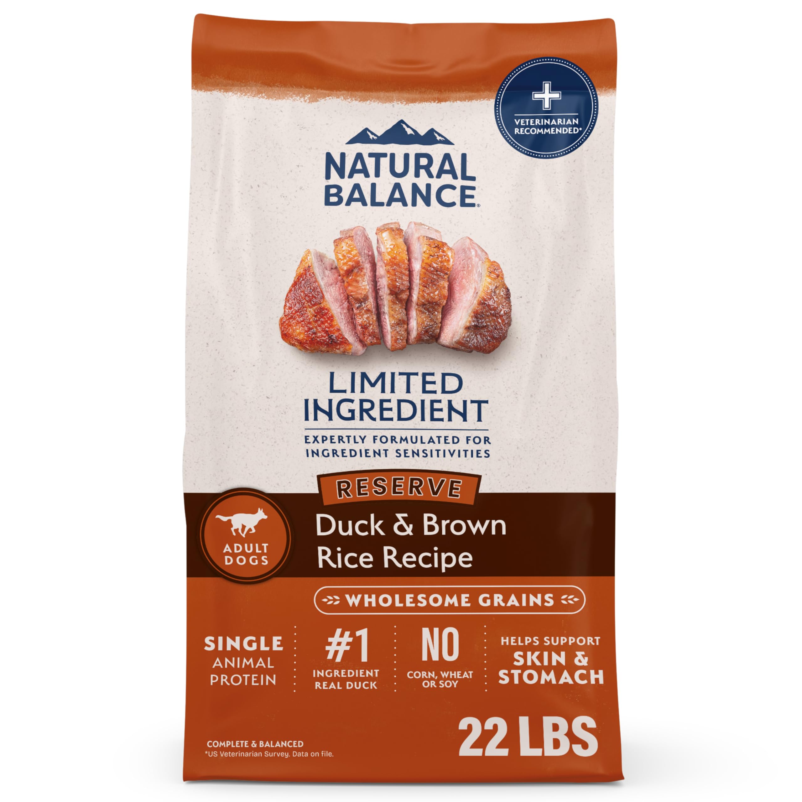 Natural Balance Reserve pato-arroz-en-tazon: ideal para perros con estómagos sensibles.