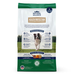 Natural Balance seis-beneficios-salud: apoyo para bienestar general en perros.