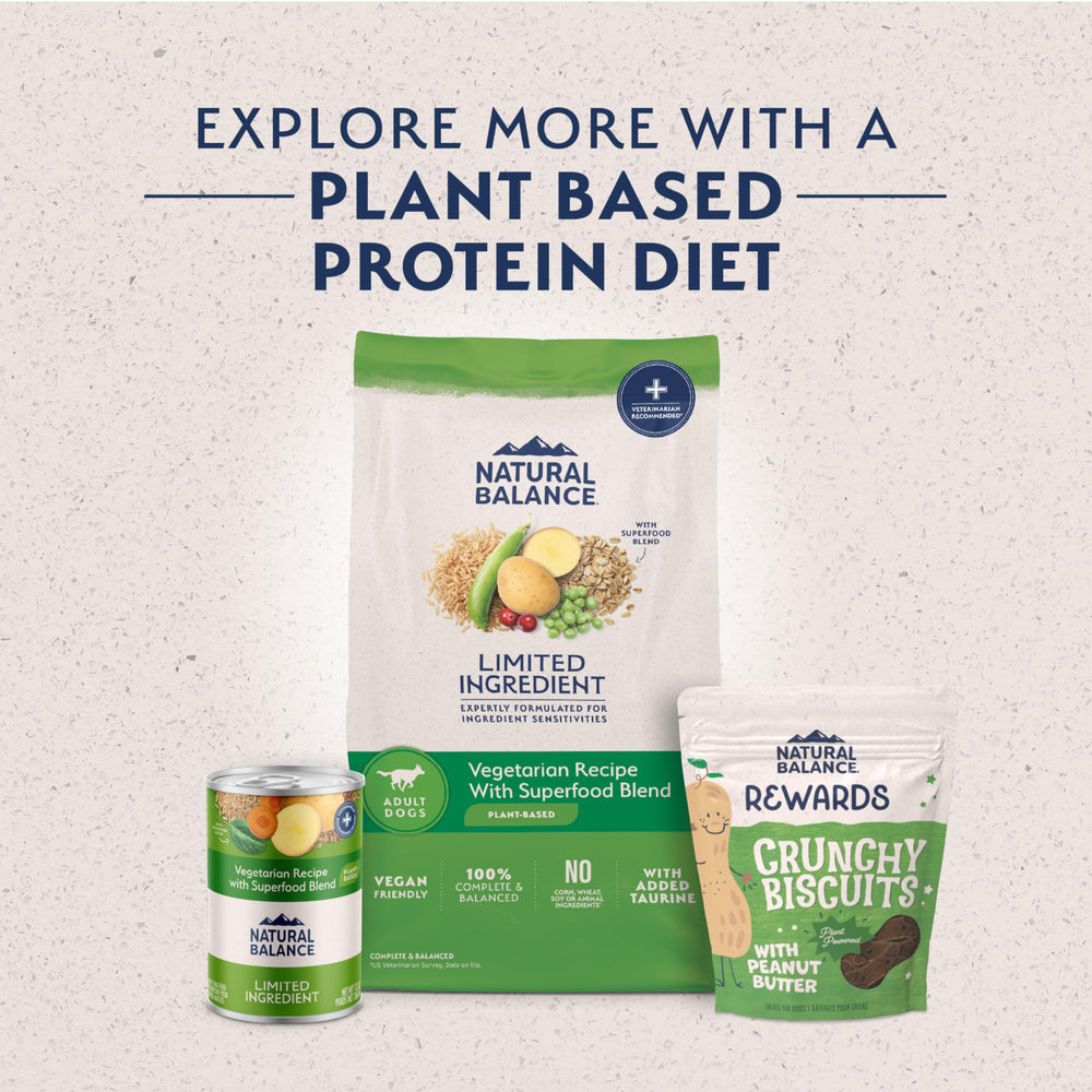 Natural Balance sin proteína animal, sin soja ni gluten