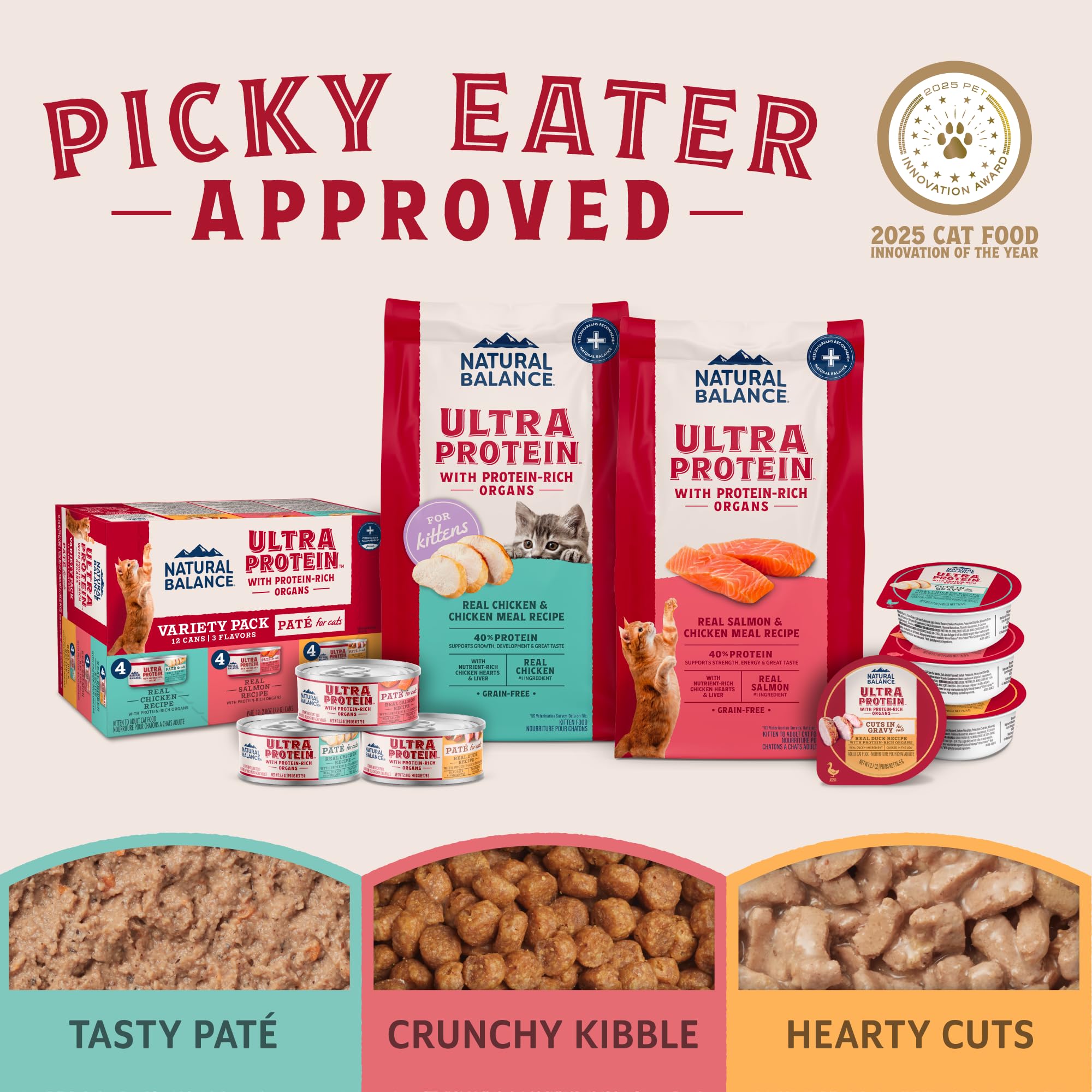 Natural Balance Ultra Protein: trozos de salmón en salsa, sabor sabroso
