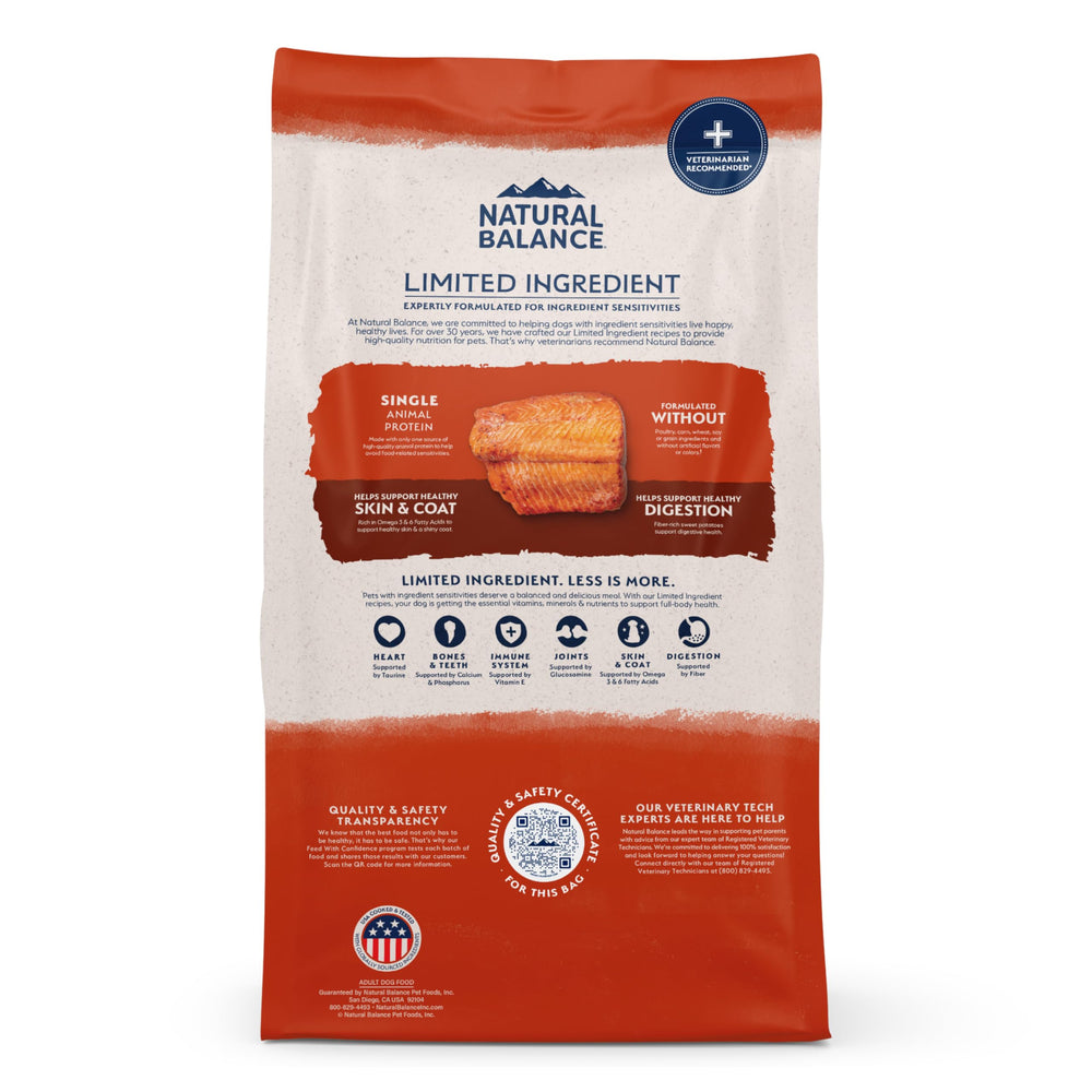 Natural Balance opción de comida para perros con estómago sensible y sabor agradable