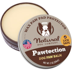 PawTection en lata de Natural Dog Company protege las patas durante paseos.