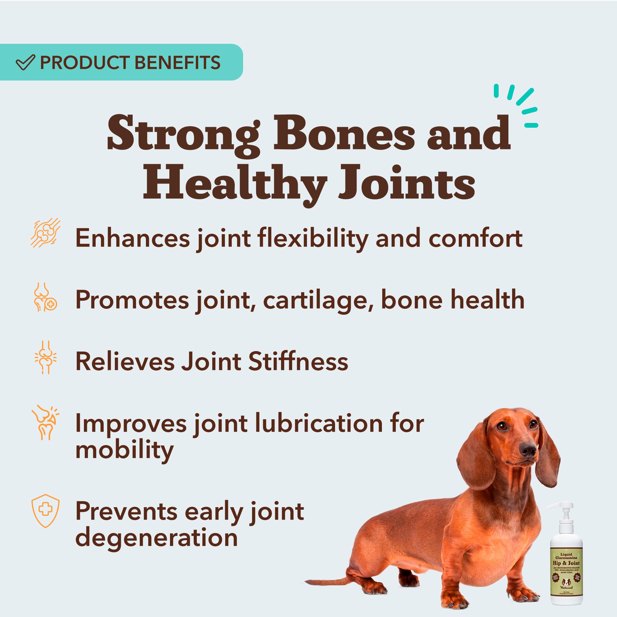 Natural Dog Company etiqueta del producto, información y beneficios visibles.
