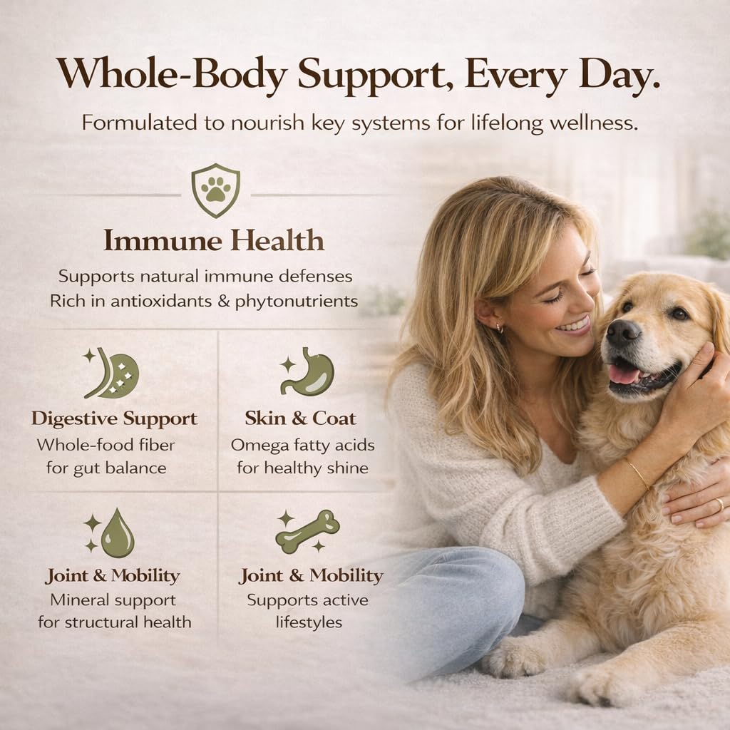 Natural Dog Company nutrición real para dieta completa con nutrientes esenciales.