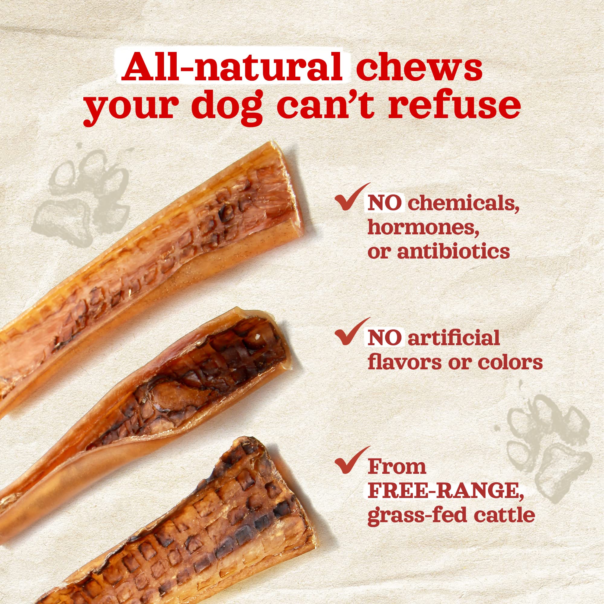 Natural Farm Bully Chips durabilidad prolongada para entrenamiento