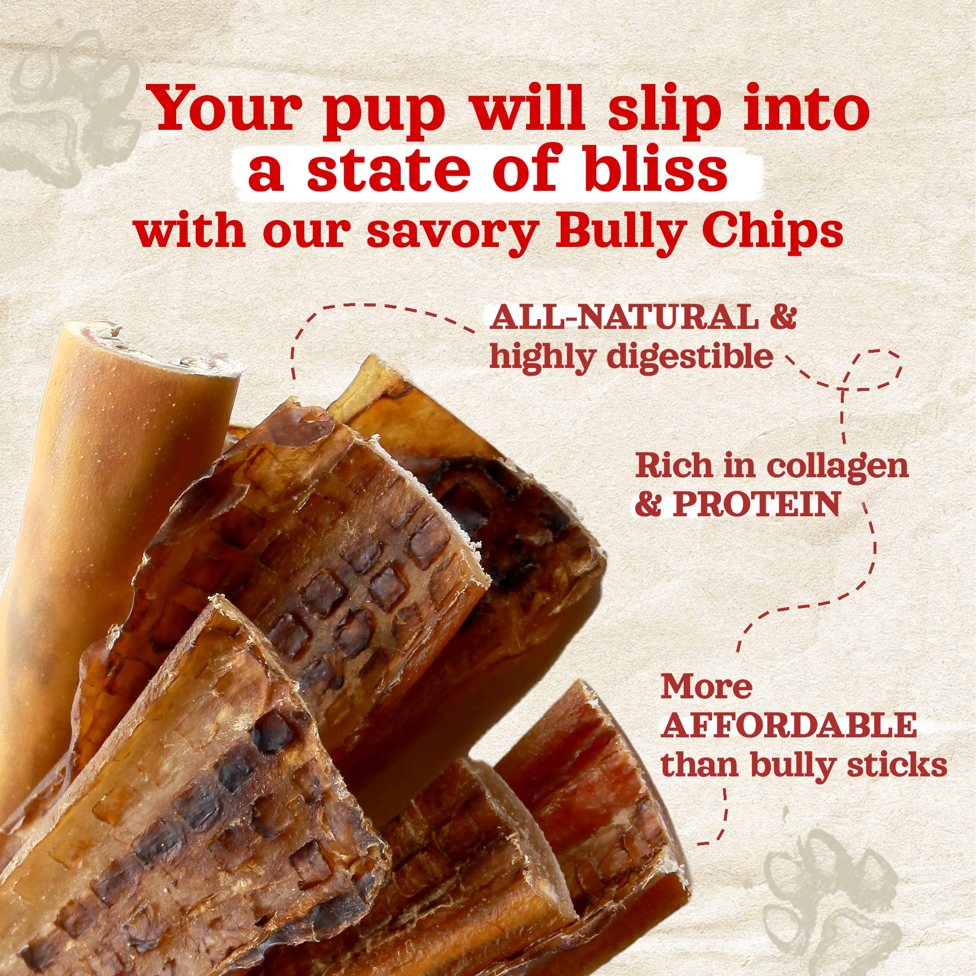 Natural Farm Bully Chips textura dual para masticación interesante