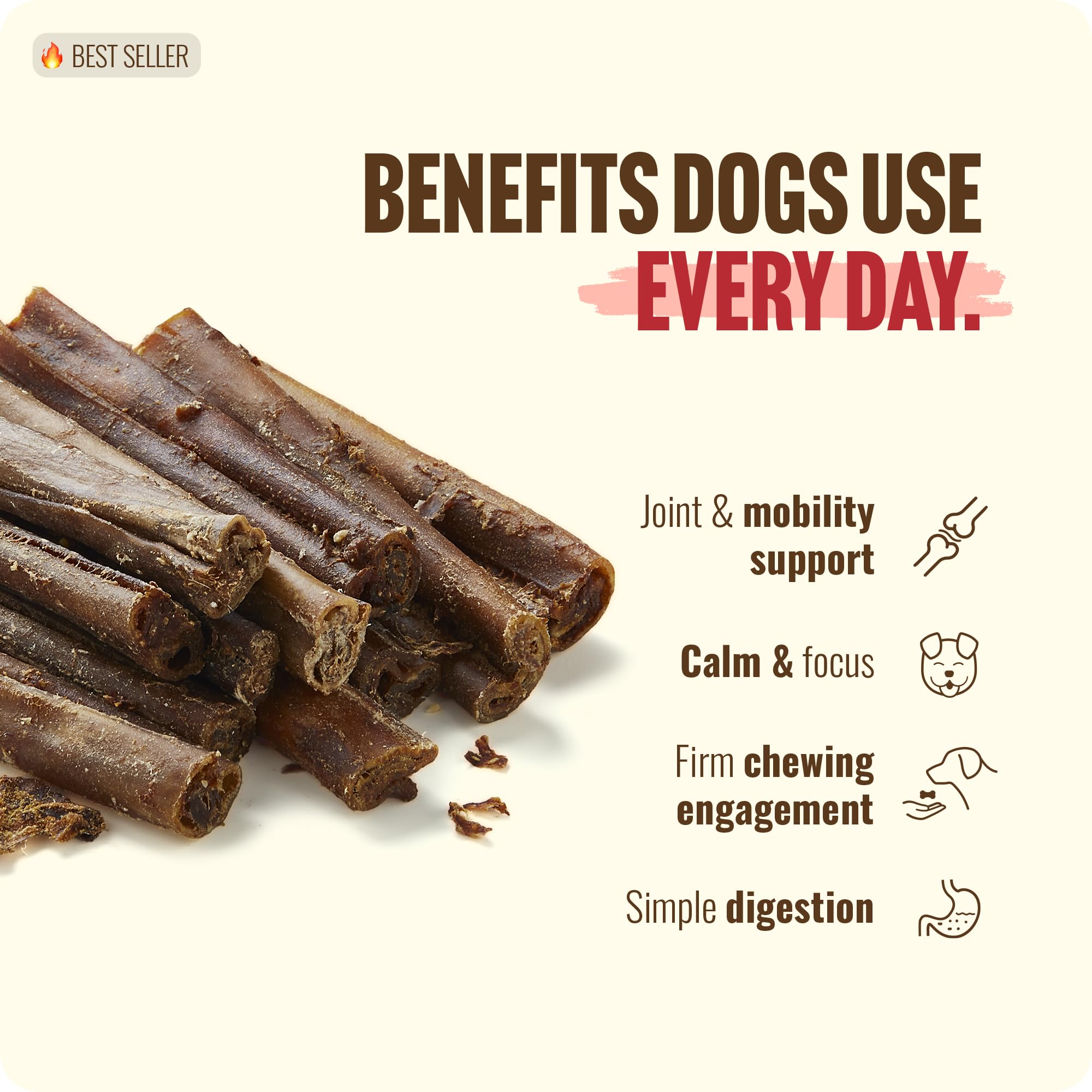 Natural Farm Bully Coated Collagen Stick, libre de granos y aditivos.