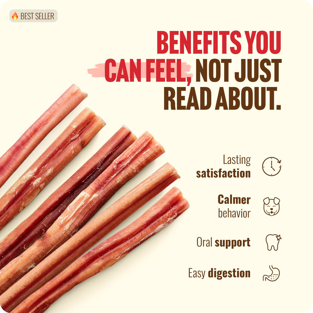 Natural Farm Bully Sticks para entrenamiento y recompensas en casa o viaje.