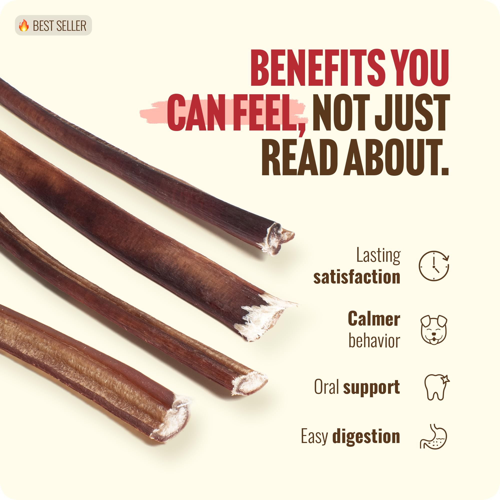 Natural Farm Bully Sticks para limpieza dental y aliento