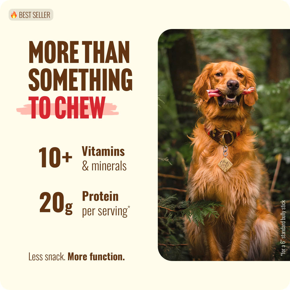 Natural Farm Bully Sticks de res alimentada con pasto, carne 100% natural.