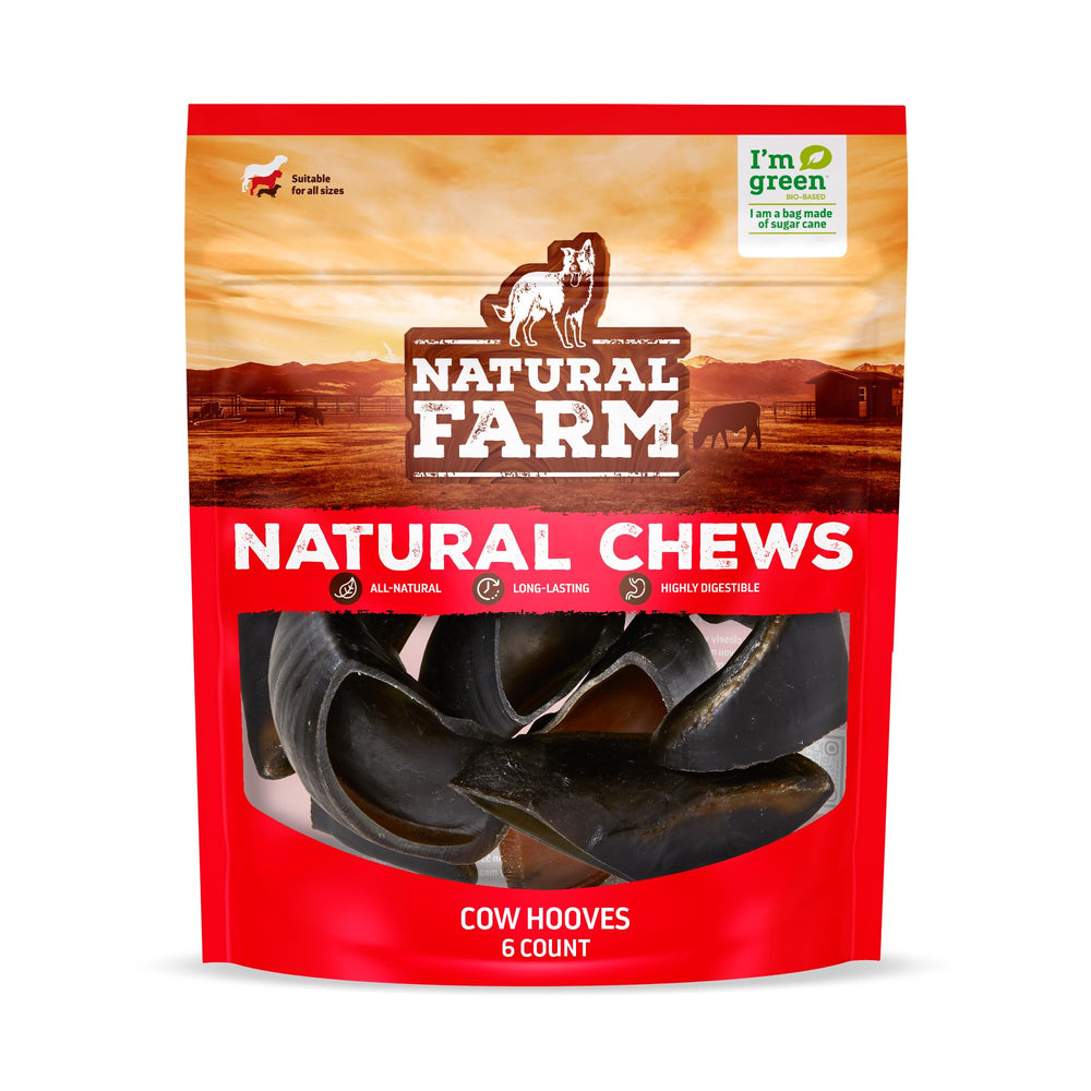 Natural Farm cascos de vaca sin olor: snack limpio para sesiones de juego