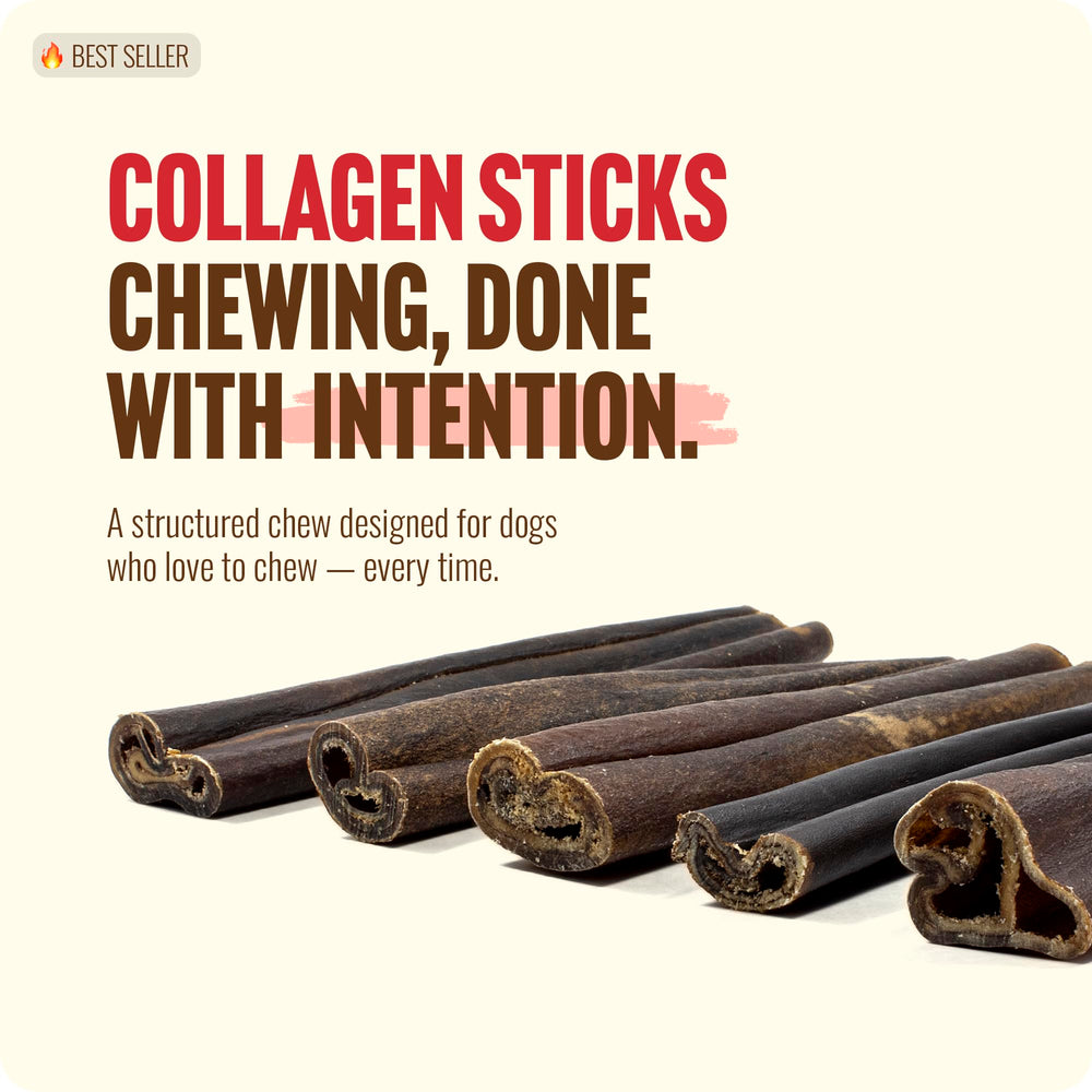 Natural Farm empaque de palitos de colágeno para perros, fácil almacenamiento.