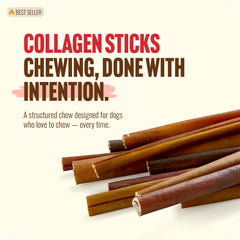 Natural Farm Palitos de Colágeno olor neutro para perros, experiencia de masticación agradable