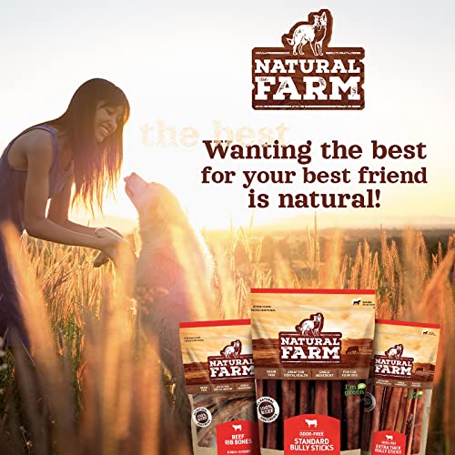 Natural Farm patitas de pollo sin uñas para perros, snack con alto contenido proteico.