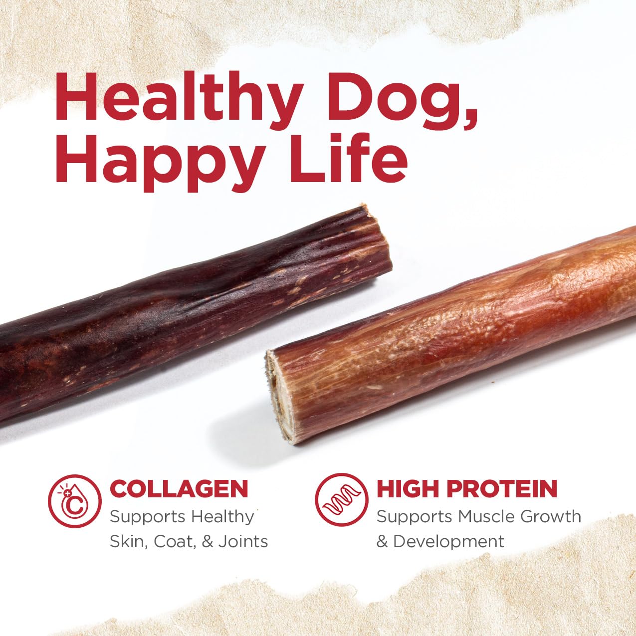 Natural Farm Power Bully Sticks mayor duración de masticado para perros activos