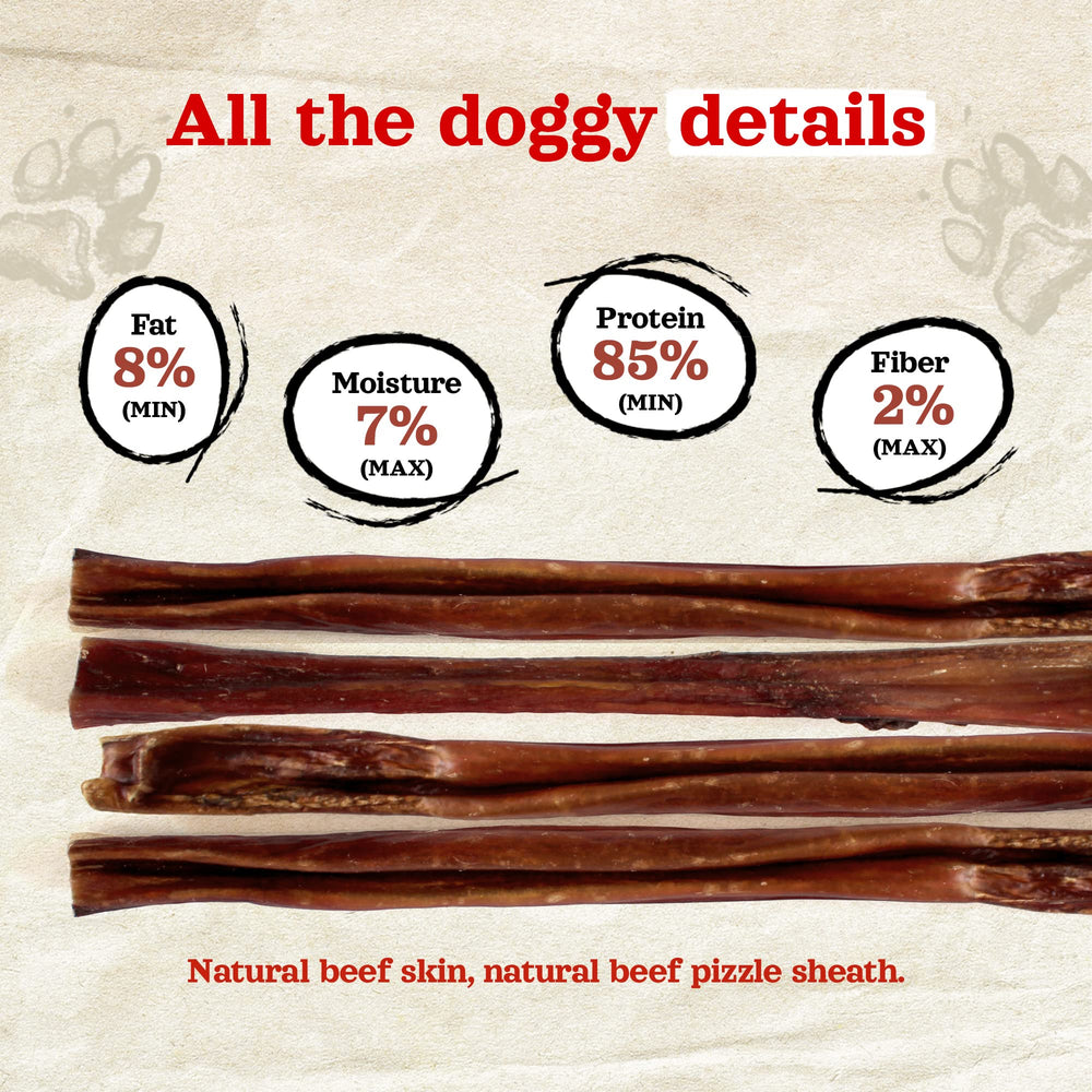 Natural Farm Power Bully Sticks: masticación duradera para perros