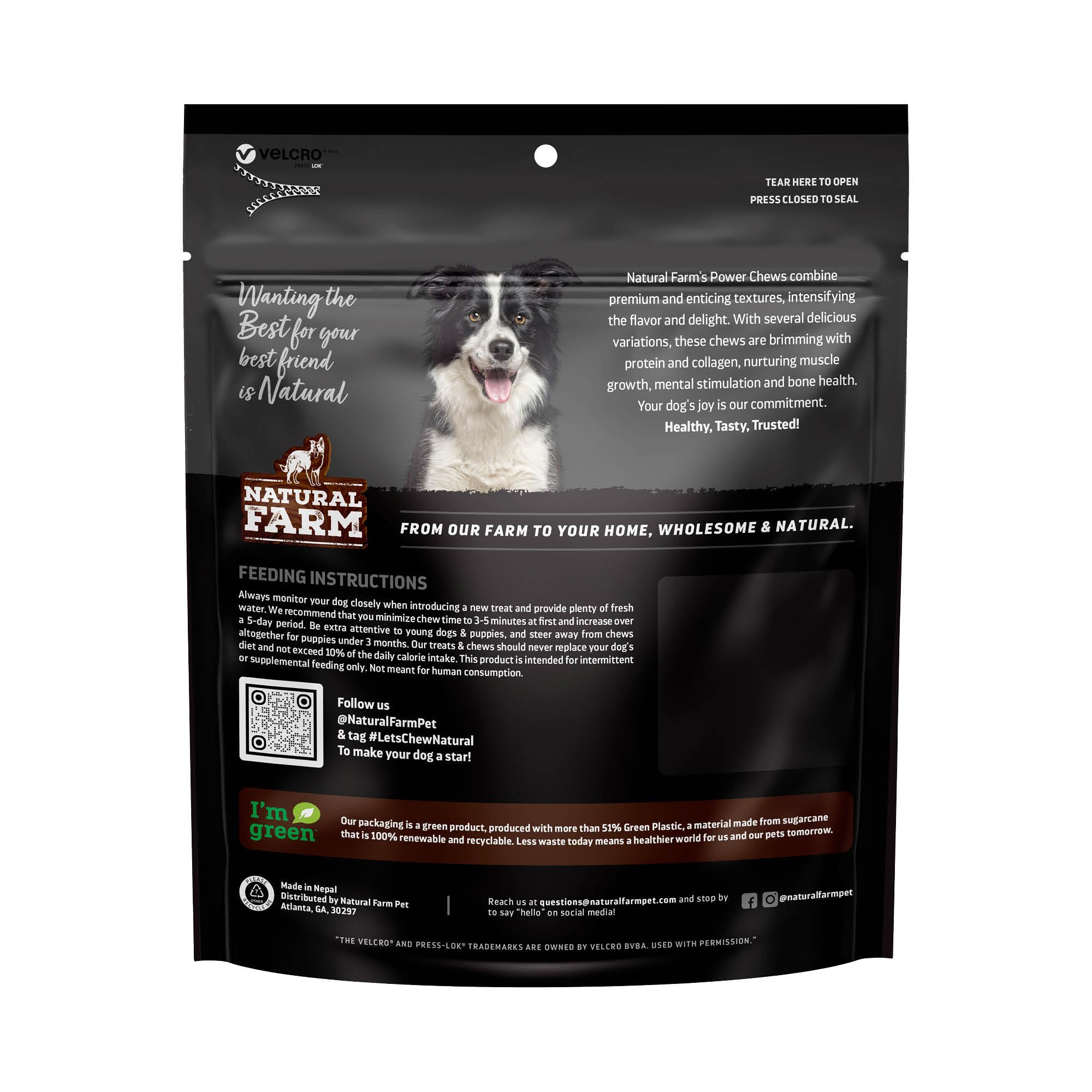 Natural Farm Power Bully Sticks: seguridad y calidad