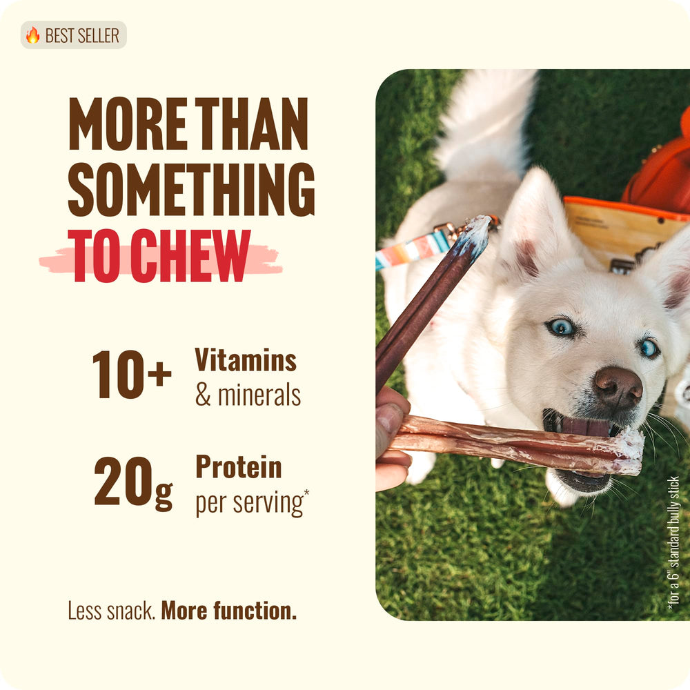 Natural Farm res pizzle 6 pulgadas, fuente de proteína natural para perros activos.