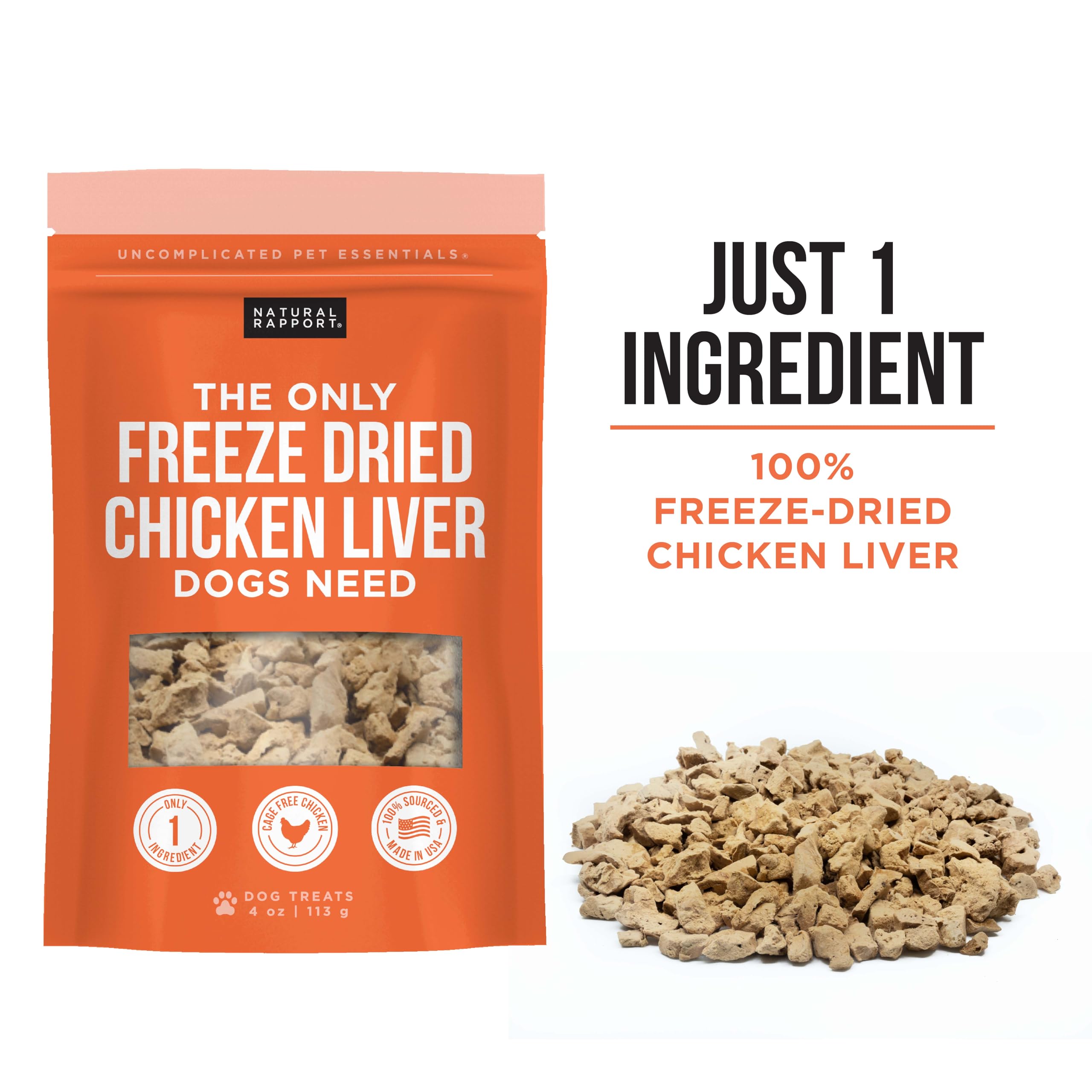 Natural Rapport empaque 4oz mantiene el snack fresco para viajes.
