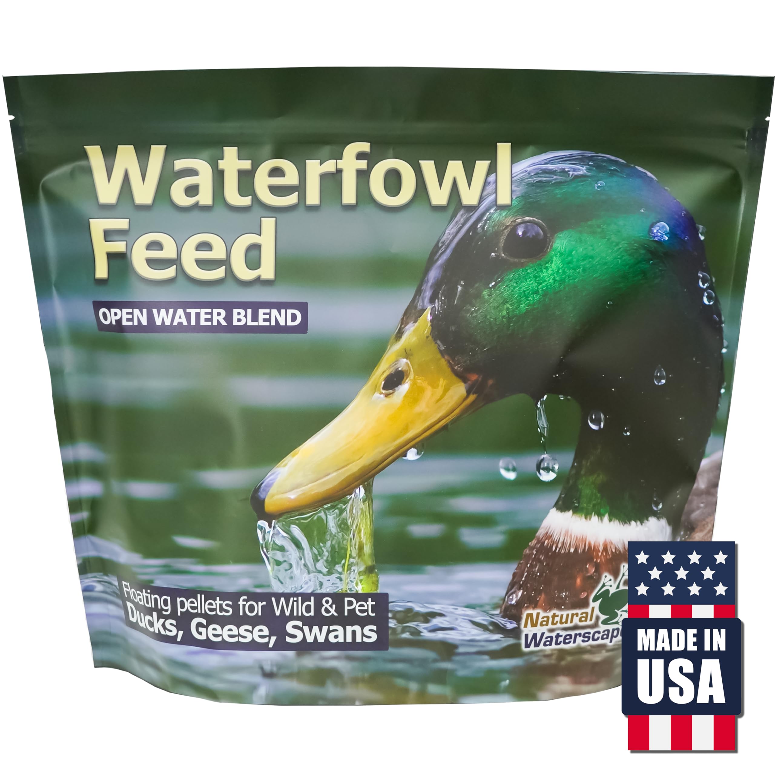 Natural Waterscapes Alimento para aves acuáticas: pellets flotan en agua para alimentación fácil