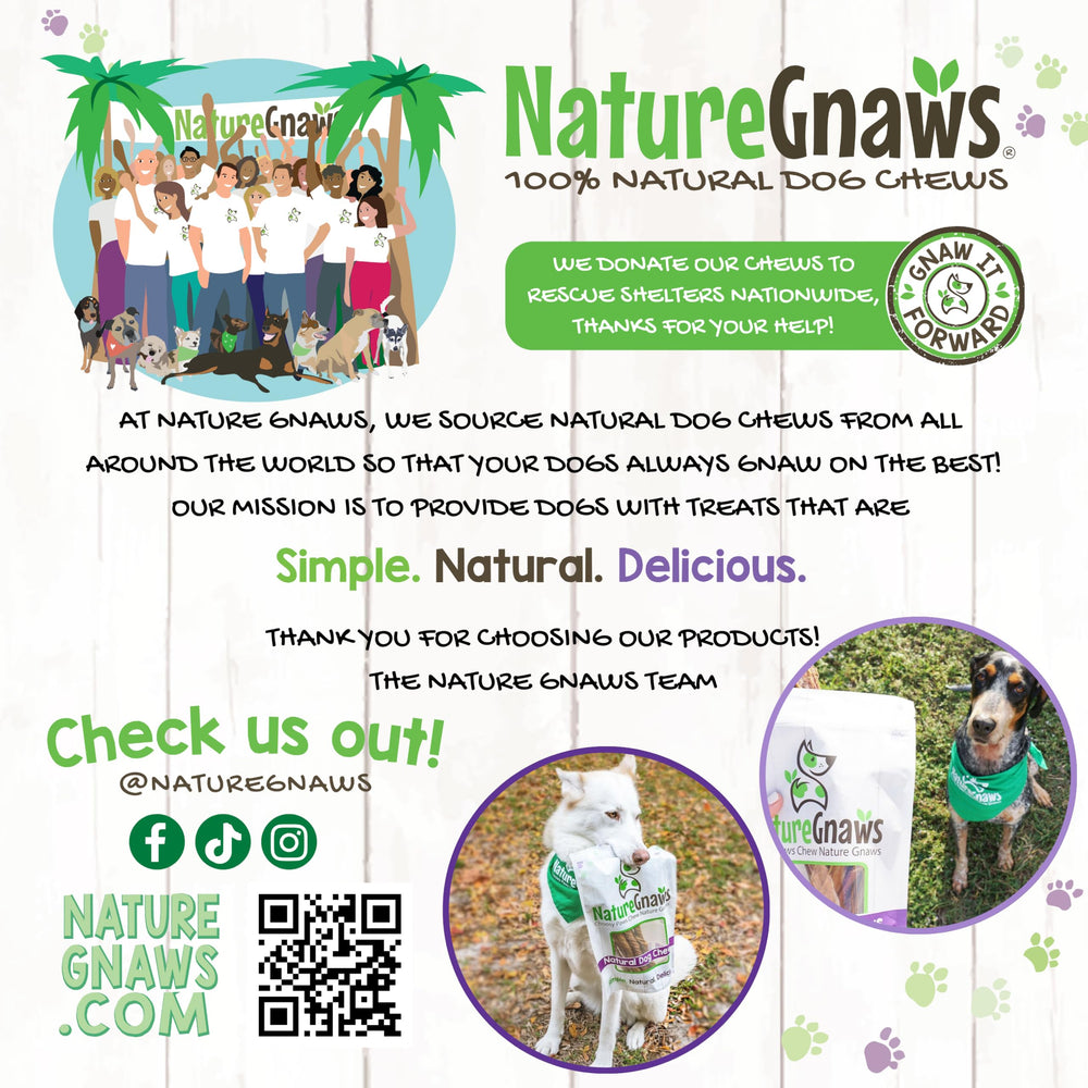 Nature Gnaws producción familiar, ingredientes responsables para tu mascota.