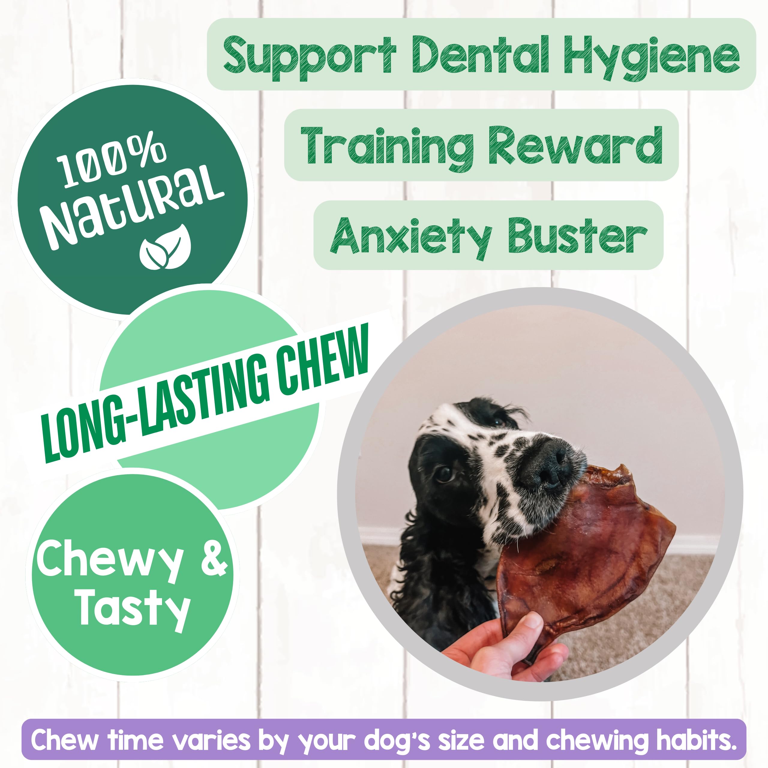 Nature Gnaws orejas de cerdo para perros: alternativa natural y sin gluten para masticación diaria.